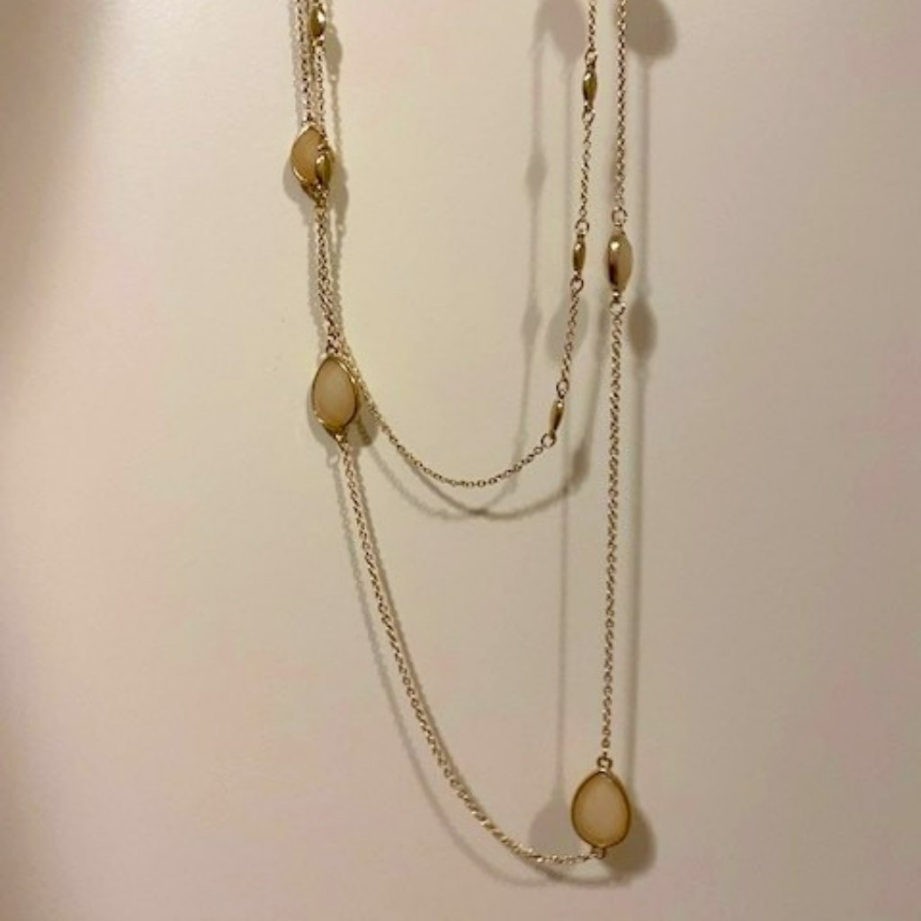 Banana Republic Gold/Cream Necklace